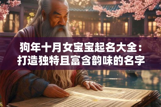 狗年十月女宝宝起名大全：打造独特且富含韵味的名字
