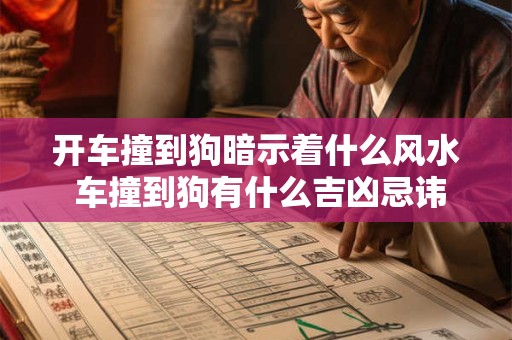 开车撞到狗暗示着什么风水 车撞到狗有什么吉凶忌讳