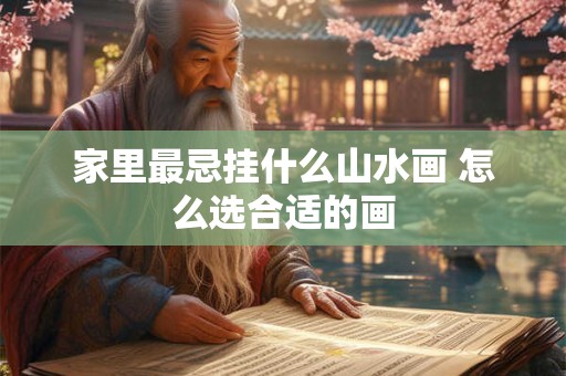 家里最忌挂什么山水画 怎么选合适的画