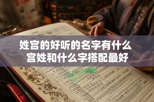 姓宫的好听的名字有什么 宫姓和什么字搭配最好