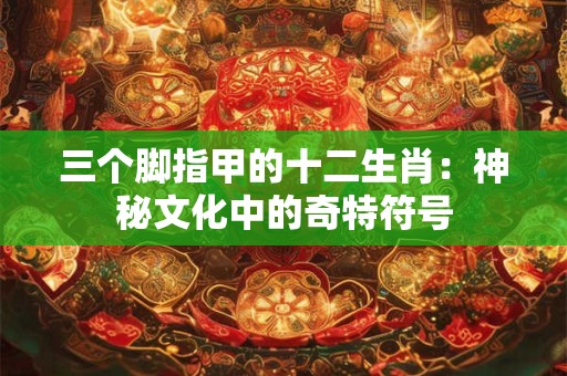 三个脚指甲的十二生肖：神秘文化中的奇特符号