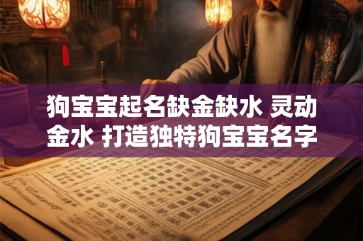 狗宝宝起名缺金缺水 灵动金水 打造独特狗宝宝名字