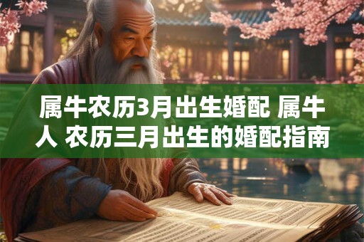 属牛农历3月出生婚配 属牛人 农历三月出生的婚配指南
