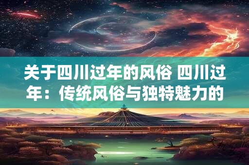 关于四川过年的风俗 四川过年：传统风俗与独特魅力的融合
