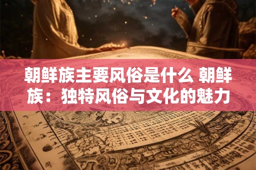 朝鲜族主要风俗是什么 朝鲜族：独特风俗与文化的魅力之旅