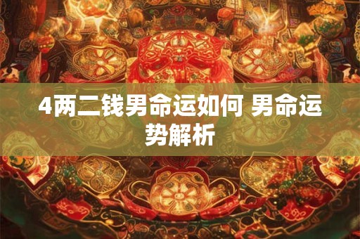 4两二钱男命运如何 男命运势解析
