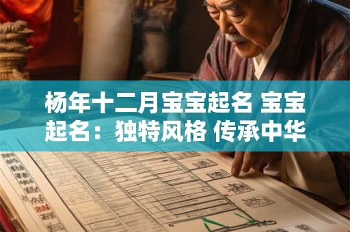 杨年十二月宝宝起名 宝宝起名：独特风格 传承中华文化