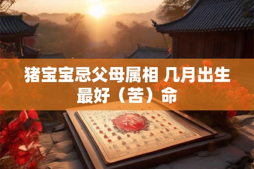 猪宝宝忌父母属相 几月出生最好（苦）命