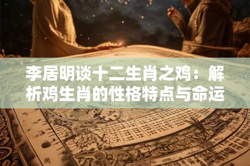 李居明谈十二生肖之鸡：解析鸡生肖的性格特点与命运玄机