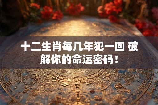 十二生肖每几年犯一回 破解你的命运密码！