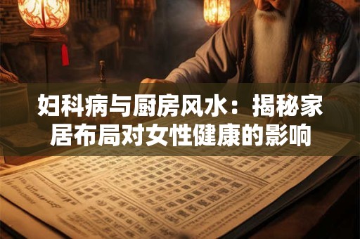 妇科病与厨房风水：揭秘家居布局对女性健康的影响