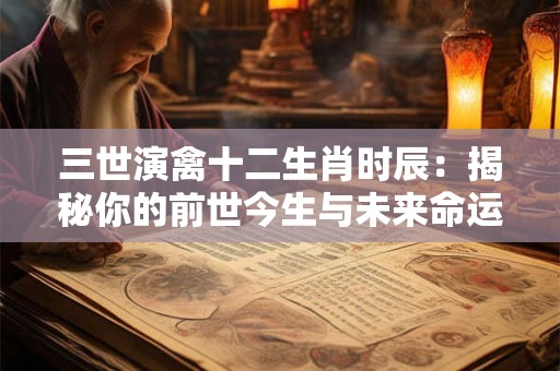 三世演禽十二生肖时辰：揭秘你的前世今生与未来命运！
