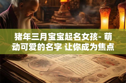 猪年三月宝宝起名女孩- 萌动可爱的名字 让你成为焦点！