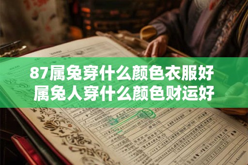 87属兔穿什么颜色衣服好 属兔人穿什么颜色财运好
