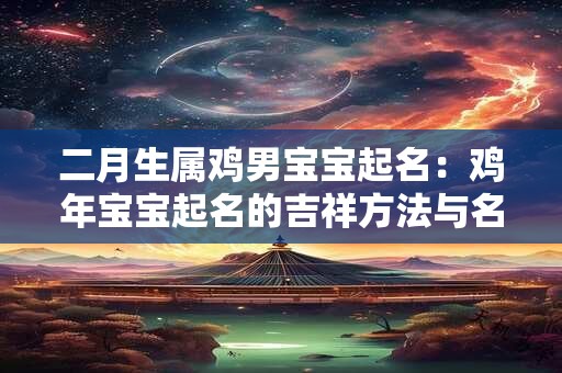 二月生属鸡男宝宝起名：鸡年宝宝起名的吉祥方法与名字推荐