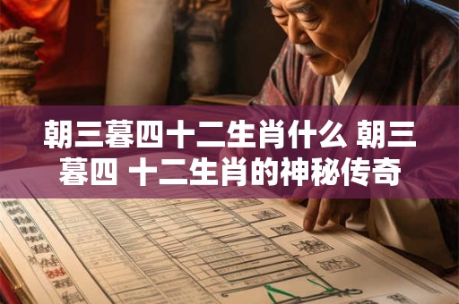 朝三暮四十二生肖什么 朝三暮四 十二生肖的神秘传奇！