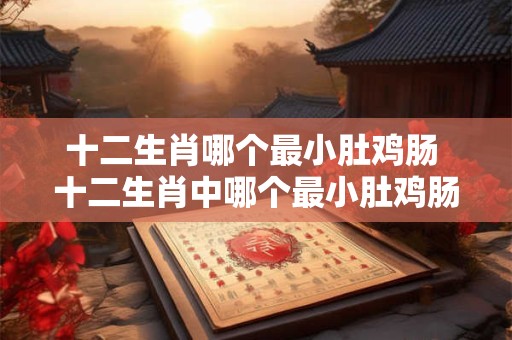 十二生肖哪个最小肚鸡肠 十二生肖中哪个最小肚鸡肠