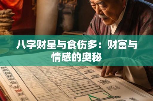 八字财星与食伤多：财富与情感的奥秘
