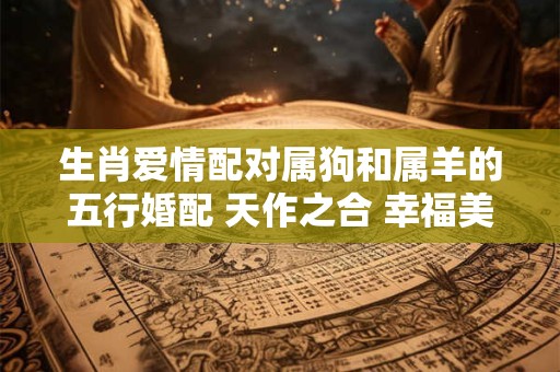 生肖爱情配对属狗和属羊的五行婚配 天作之合 幸福美满！