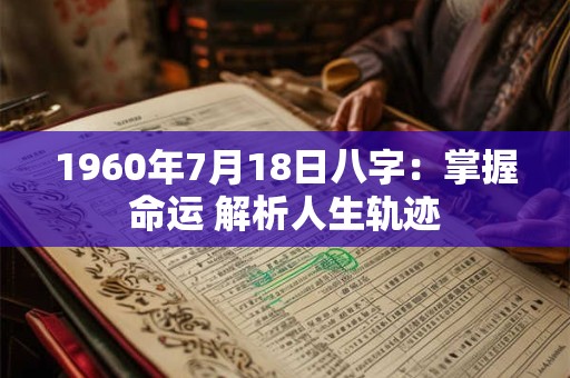 1960年7月18日八字：掌握命运 解析人生轨迹