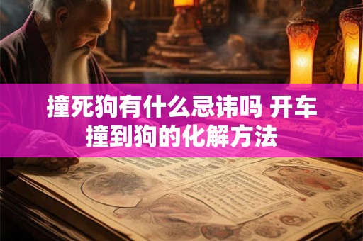 撞死狗有什么忌讳吗 开车撞到狗的化解方法