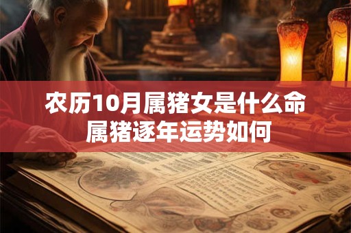农历10月属猪女是什么命 属猪逐年运势如何