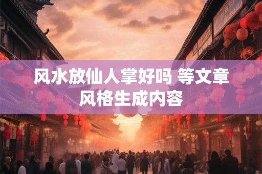 风水放仙人掌好吗 等文章风格生成内容