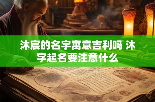沐宸的名字寓意吉利吗 沐字起名要注意什么