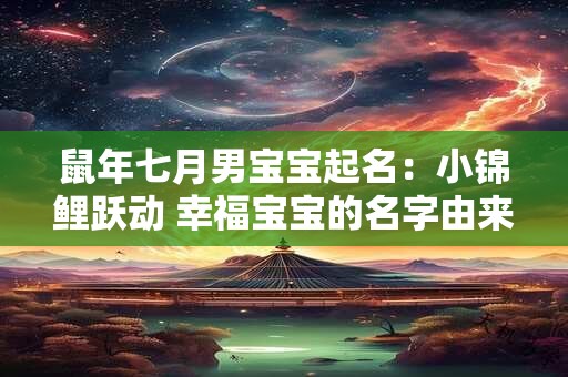 鼠年七月男宝宝起名：小锦鲤跃动 幸福宝宝的名字由来