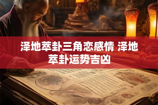泽地萃卦三角恋感情 泽地萃卦运势吉凶