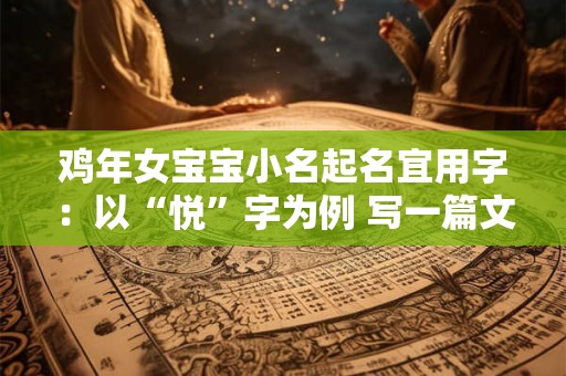 鸡年女宝宝小名起名宜用字：以“悦”字为例 写一篇文章
