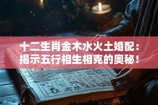 十二生肖金木水火土婚配：揭示五行相生相克的奥秘！