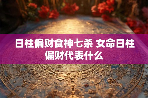 日柱偏财食神七杀 女命日柱偏财代表什么