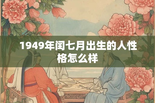 1949年闰七月出生的人性格怎么样