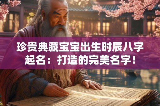 珍贵典藏宝宝出生时辰八字起名：打造的完美名字！