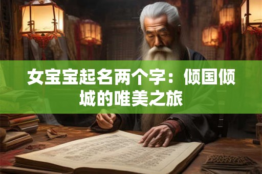 女宝宝起名两个字：倾国倾城的唯美之旅