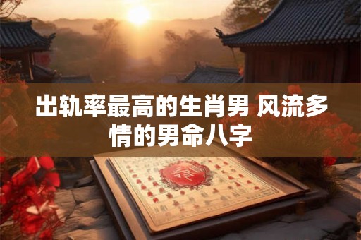 出轨率最高的生肖男 风流多情的男命八字