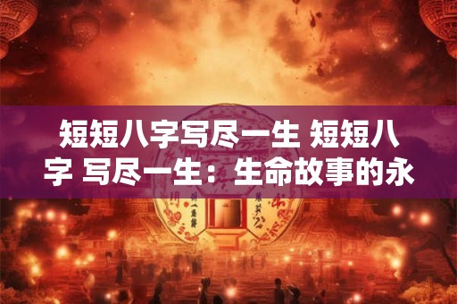 短短八字写尽一生 短短八字 写尽一生：生命故事的永恒缩影