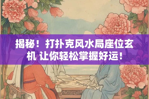 揭秘！打扑克风水局座位玄机 让你轻松掌握好运！