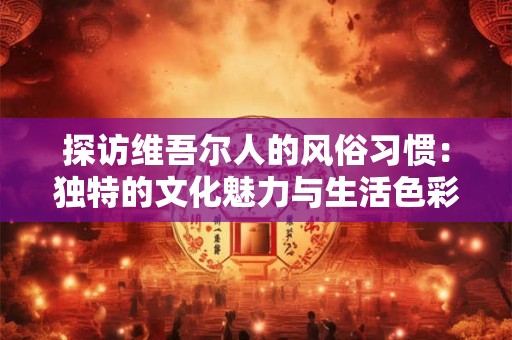 探访维吾尔人的风俗习惯：独特的文化魅力与生活色彩
