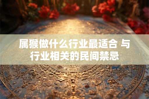 属猴做什么行业最适合 与行业相关的民间禁忌