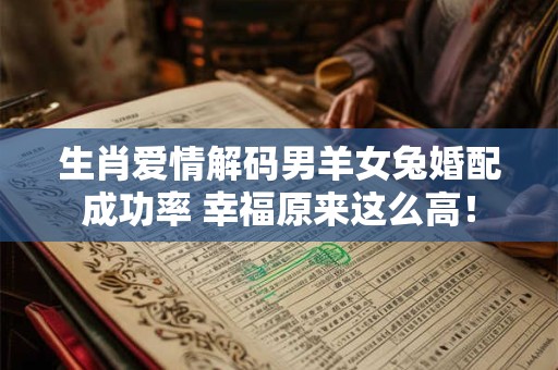 生肖爱情解码男羊女兔婚配成功率 幸福原来这么高！