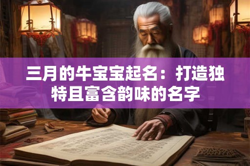 三月的牛宝宝起名：打造独特且富含韵味的名字