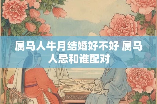 属马人牛月结婚好不好 属马人忌和谁配对
