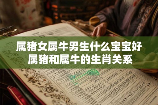 属猪女属牛男生什么宝宝好 属猪和属牛的生肖关系
