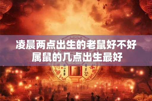 详细阅读:凌晨两点出生的老鼠好不好 属鼠的几点出生最好 凌晨两点出生的老鼠好不好 属鼠的几点出生最好
