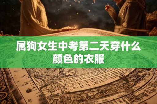 属狗女生中考第二天穿什么颜色的衣服