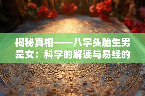 揭秘真相——八字头胎生男是女：科学的解读与易经的智慧