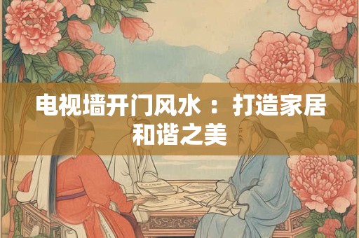 电视墙开门风水 ：打造家居和谐之美
