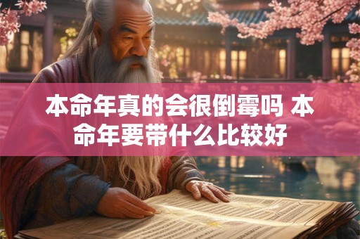 本命年真的会很倒霉吗 本命年要带什么比较好